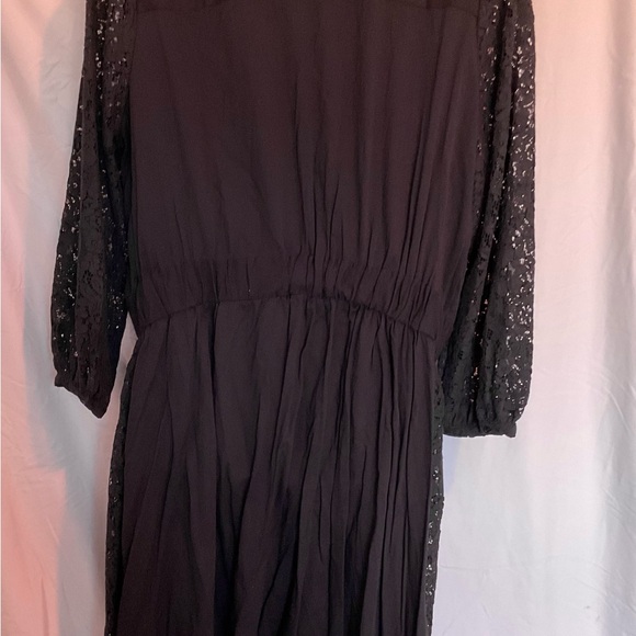 Lane Bryant Girl With Curves Black Dress with Lace and Pockets! - Picture 4 of 9